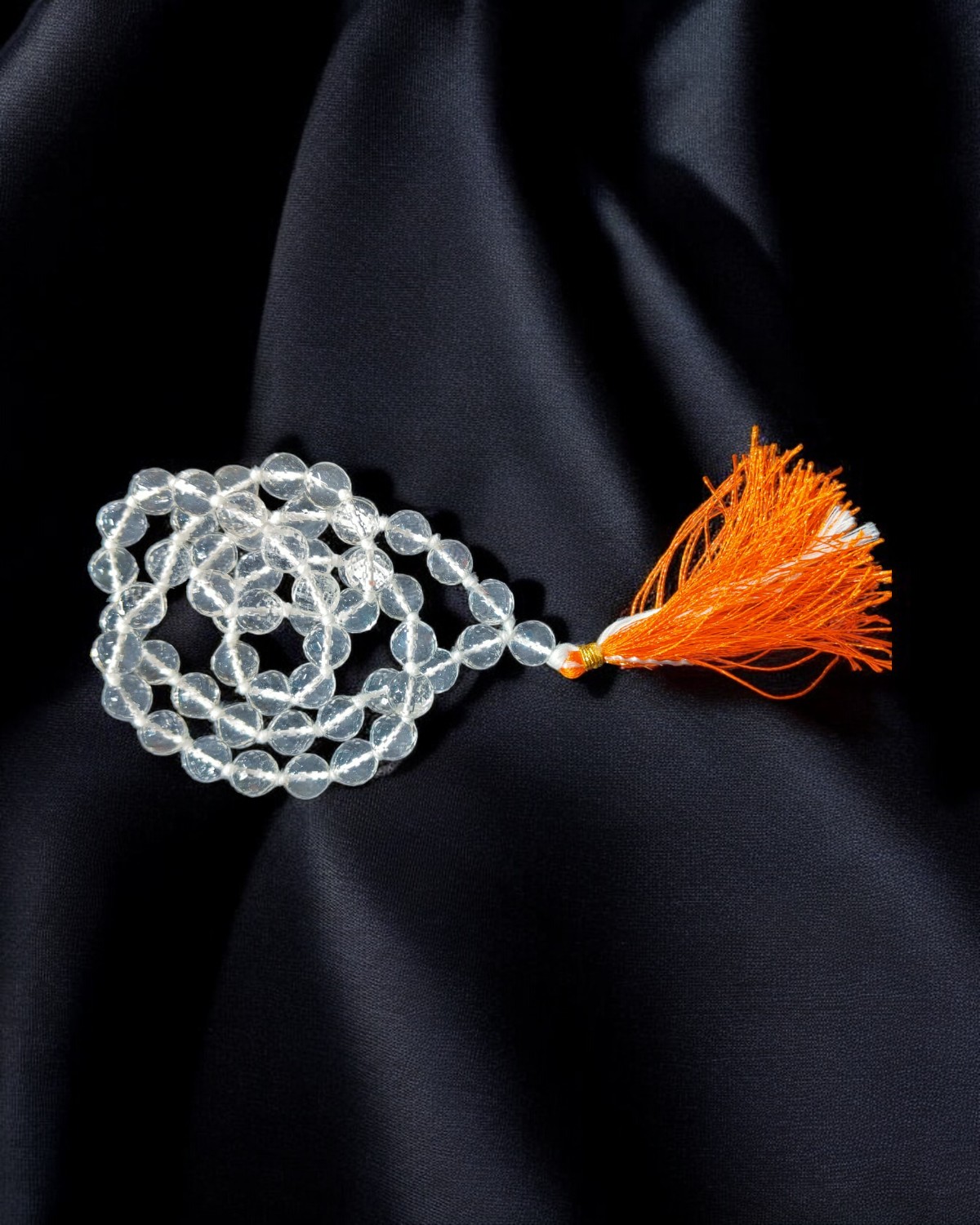 Sphatik Diamond Cutting Mala – 10 MM - Image 5