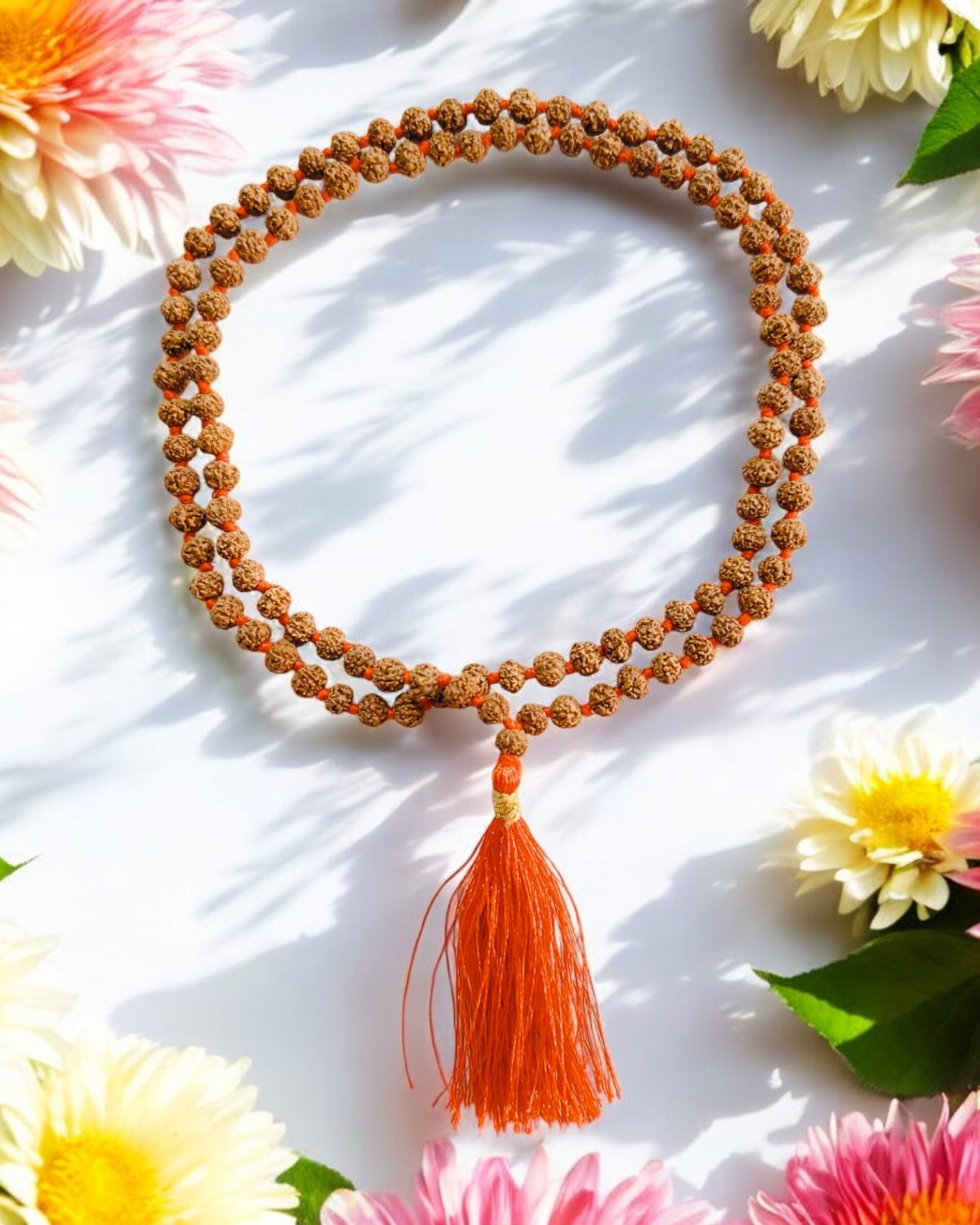 5 Mukhi Rudraksha Pathri Mala 6 MM - Kheteshwar Rudraksh