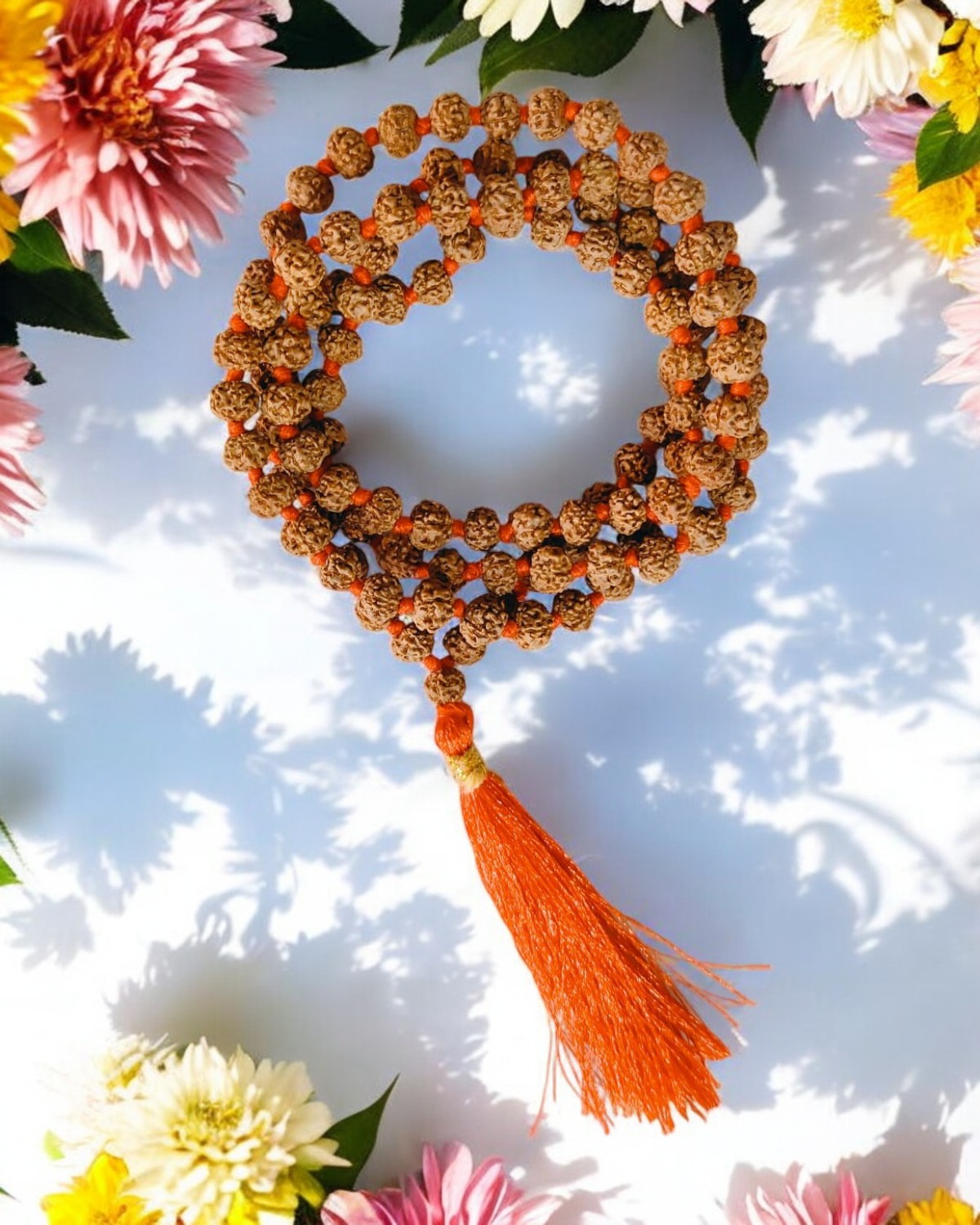 5 Mukhi Rudraksha Pathri Mala 6 MM - Kheteshwar Rudraksh