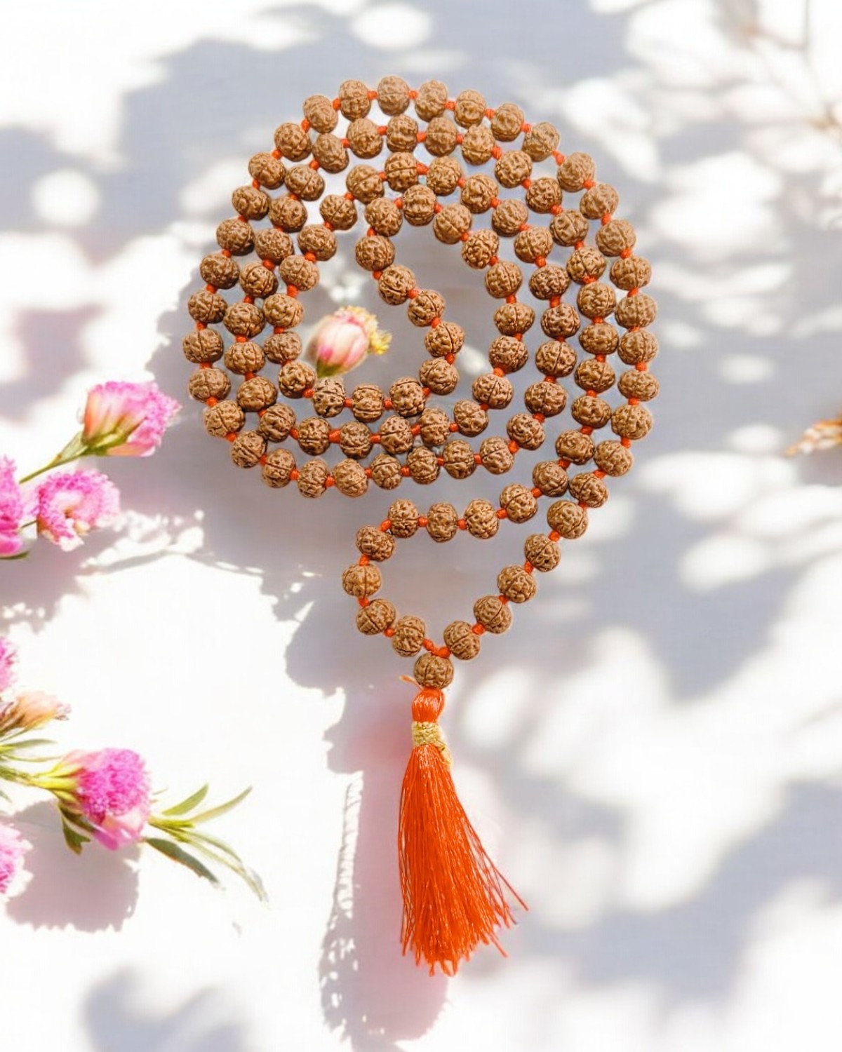 5 Mukhi Rudraksha Pathri Mala 7 MM - Kheteshwar Rudraksh