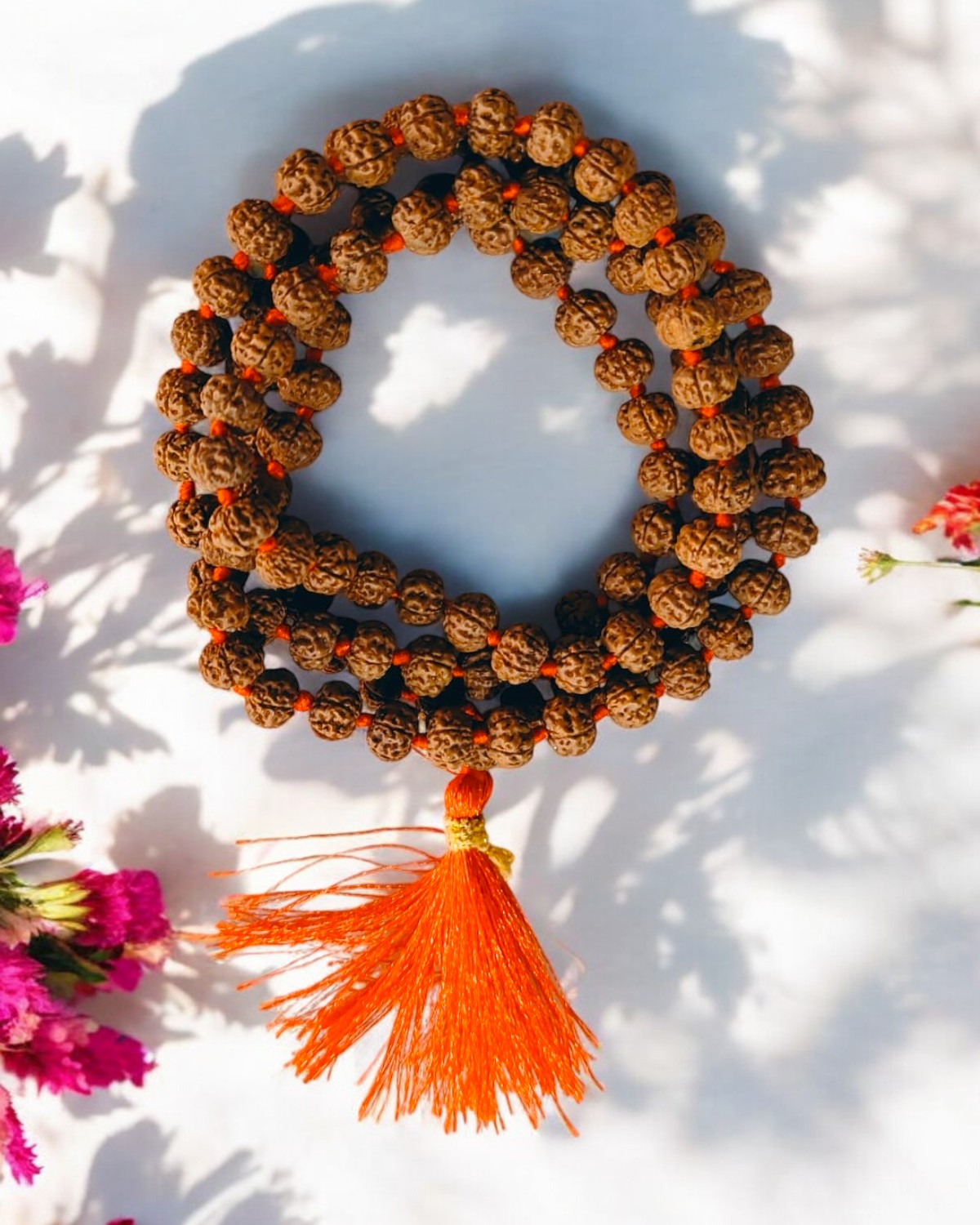 5 Mukhi Rudraksha Pathri Mala 7 MM - Kheteshwar Rudraksh