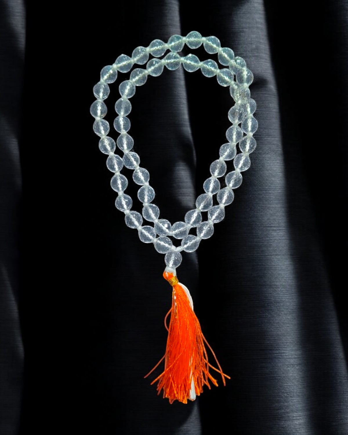 Sphatik Diamond Cutting Mala – 10 MM - Image 3