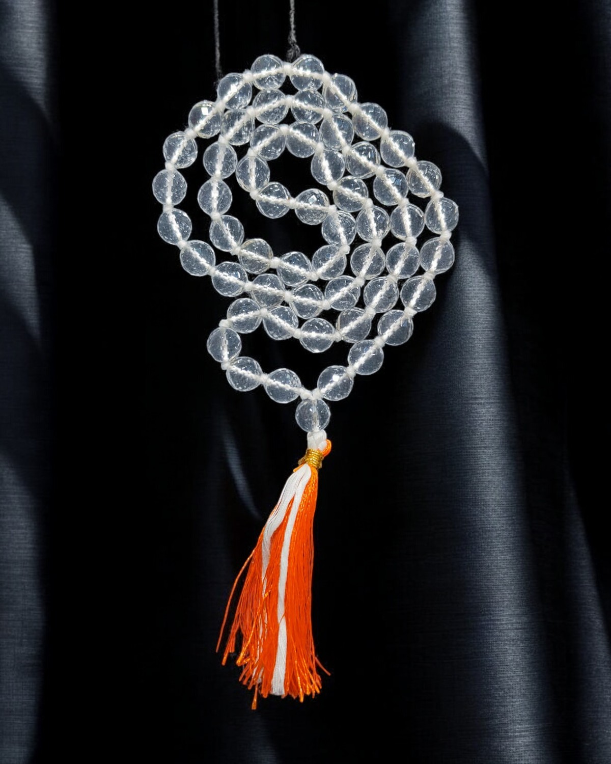 Sphatik Diamond Cutting Mala – 10 MM - Image 6