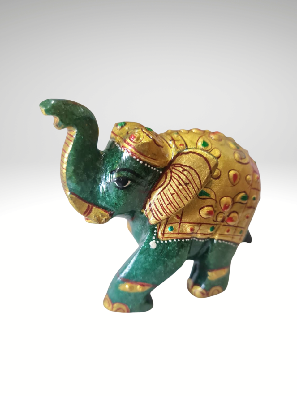 Green Margaj Stone Elephant