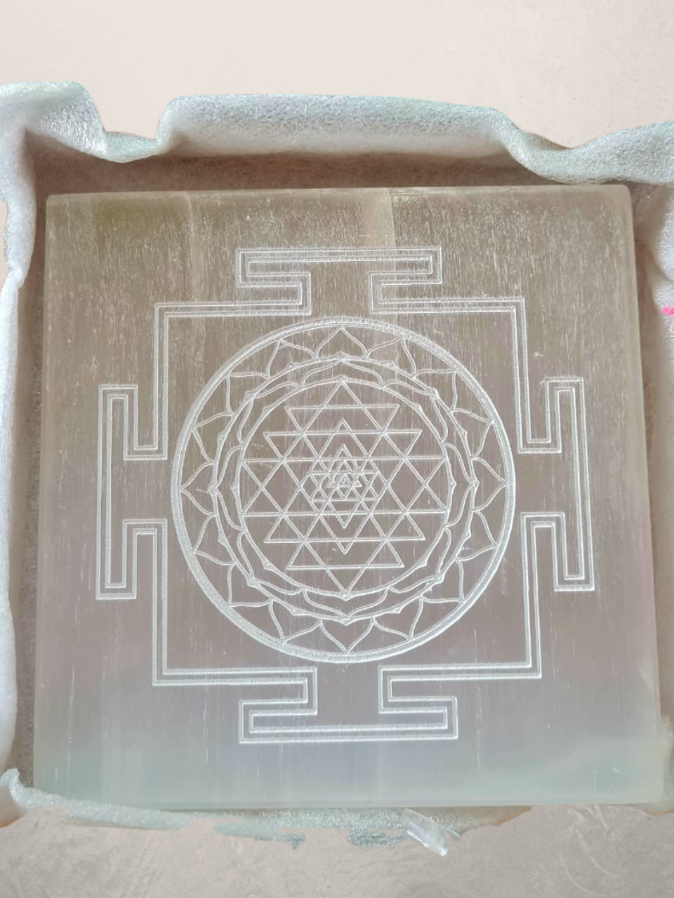Selenite Plate Shree Yantra-Big Size - Image 2