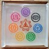 7 chakra selenite plate